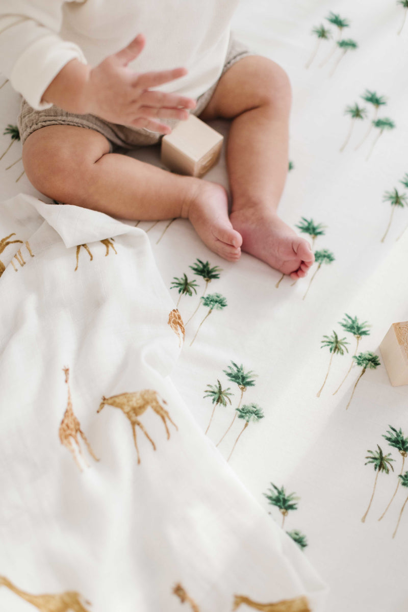 Palm hot sale crib sheet