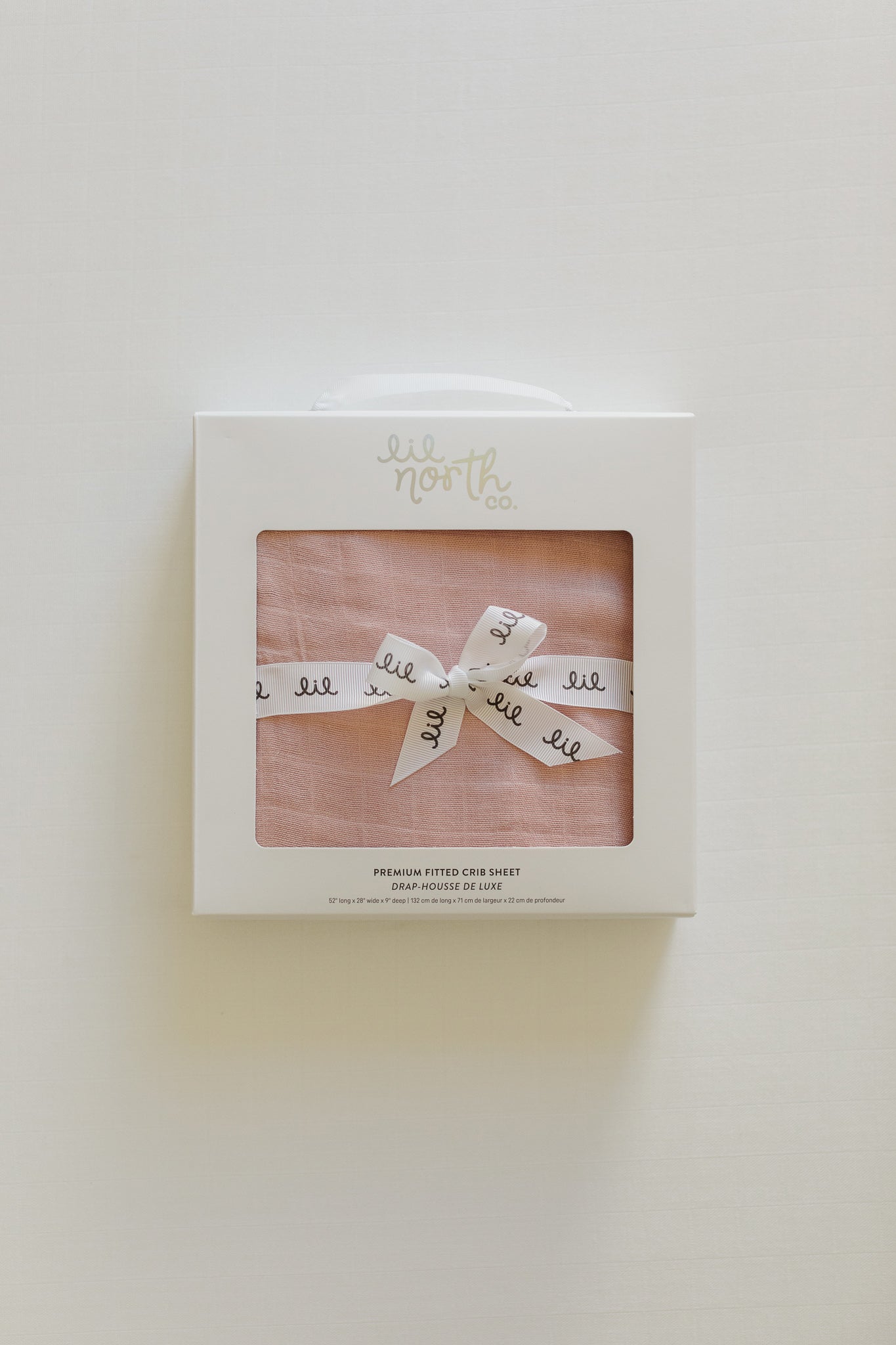Muslin Crib Sheet Dusty Pink